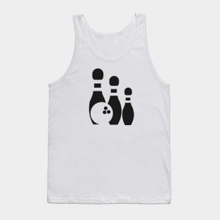 Bowling Icons Doodle Tank Top